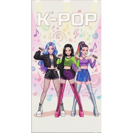 Serviette de plage k-pop démon hunters