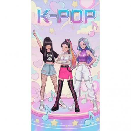 Serviette de plage k-pop démon hunters