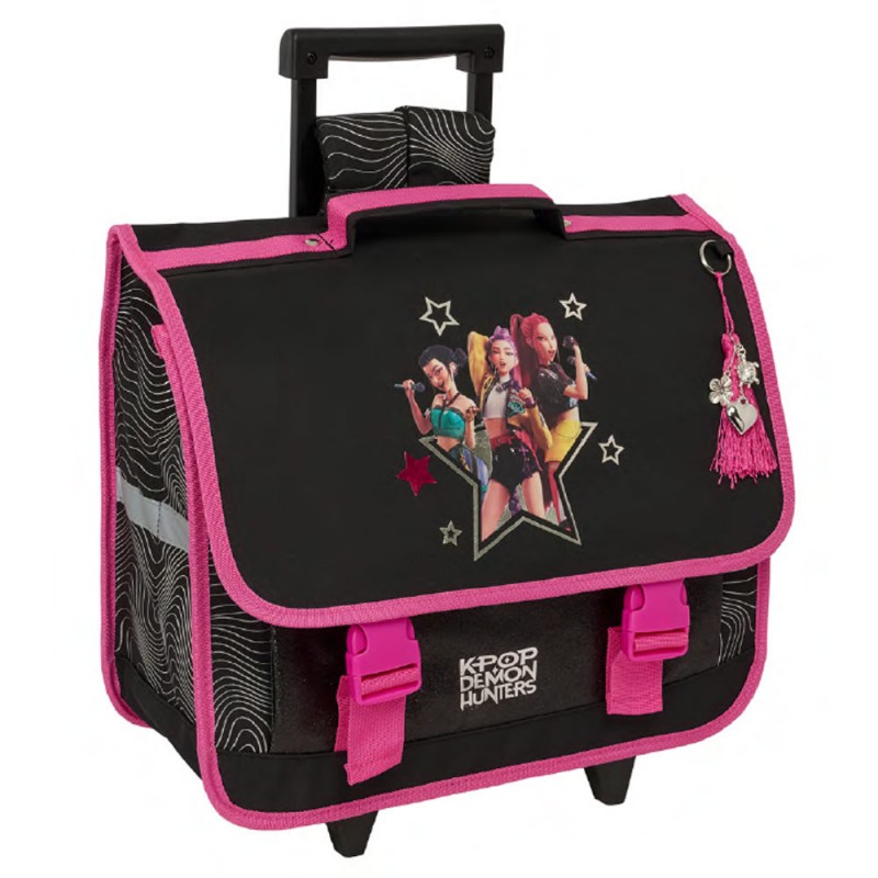 Cartable K-pop demon hunters à roulettes 38 cm
