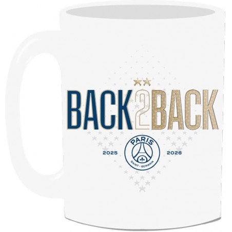 Mug Paris saint germain Champions d'Europe 2025 et 2026 ! 2 étoiles, à jamais les premiers !