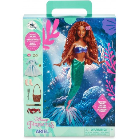 Poupée Ariel pour enfants, figurine entièrement articulée