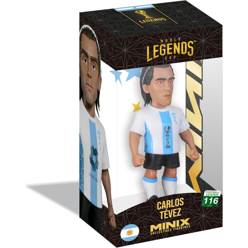 Figurine football legends Carlos Tevez Argentine N° 116 Figurine football legends Carlos Tevez Argentine N° 116