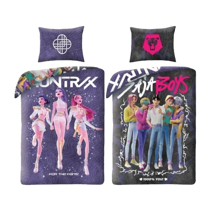 Parure de lit K-pop Demon Hunters pour les fans Parure de lit K-pop Demon Hunters pour les fans