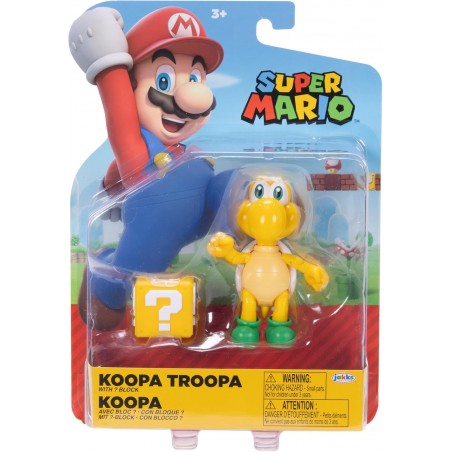 Jakks Super Mario - Figurine Koopa troopa - 10,2 cm