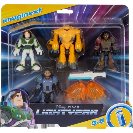 Coffrets de Personnages avec 4 Figurines articulées Buzz l’Éclair et Les Membres de la Patrouille ZAP