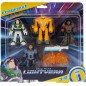 Coffrets de Personnages avec 4 Figurines articulées Buzz l’Éclair et Les Membres de la Patrouille ZAP