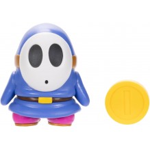 Jakks Super Mario - Figurine Maskache bleu avec piéce - 8 cm