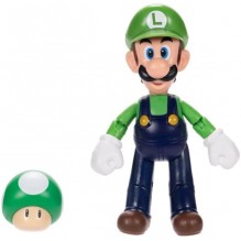 Jakks Super Mario - Figurine Luigi avec champignon - 10,2 cm