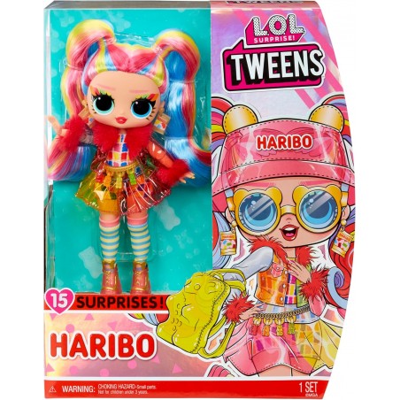 LOL Surprise Tweens Haribo Poupée Mannequin - Holly Happy avec 15 Surprises
