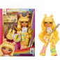 RAINBOW HIGH Junior High Rock Band - Sunny - Poupée Mannequin Jaune de 23 cm avec Guitare