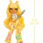 RAINBOW HIGH Junior High Rock Band - Sunny - Poupée Mannequin Jaune de 23 cm avec Guitare