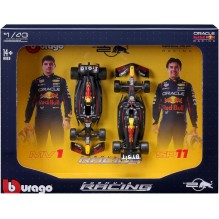 Coffret 2 Red Bull Racing RB20 F1 2024 – Max Verstappen n°1 et Sergio Pérez n°11 – Voitures miniatures 1/43