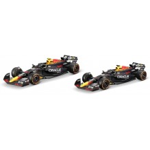 Coffret 2 Red Bull Racing RB20 F1 2024 – Max Verstappen n°1 et Sergio Pérez n°11 – Voitures miniatures 1/43