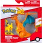 Pokémon Pack de 2 Figurines de Combat Comprend Les Figurines de Combat Dracaufeu de 11 cm et Pikachu de 5 cm