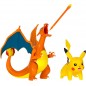 Pokémon Pack de 2 Figurines de Combat Comprend Les Figurines de Combat Dracaufeu de 11 cm et Pikachu de 5 cm