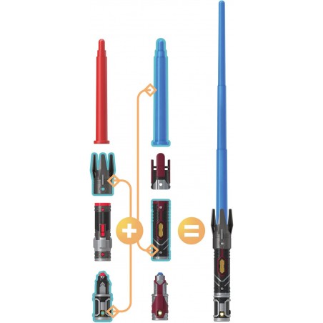 Lightsaber Forge, Sabre Laser Anakin Skywalker à Lame bleu Extensible(non lumineux)