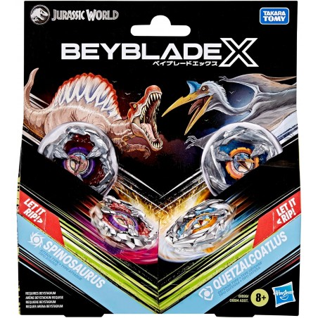 Beyblade X Jurassic World Spinosaurus Contre Quetzalcoatlus