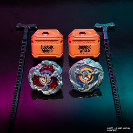 Beyblade X Jurassic World Spinosaurus Contre Quetzalcoatlus