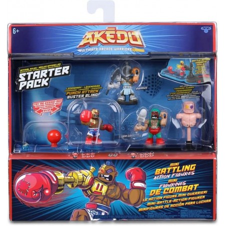 Figure Akedo Pack de démarrage avec 3 Guerriers (modéle aléatoire)