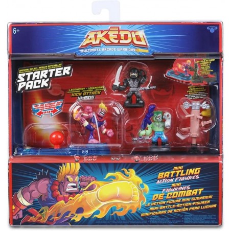 Figure Akedo Pack de démarrage avec 3 Guerriers (modéle aléatoire)