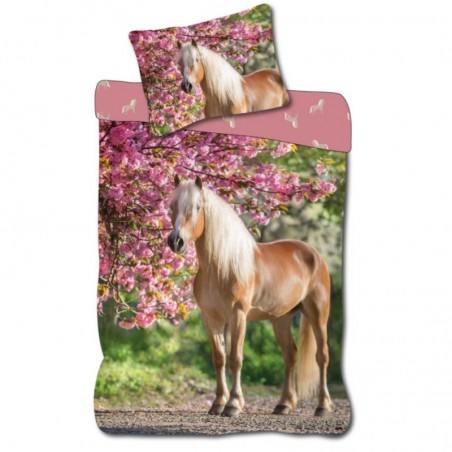 Parure de lit Cheval 140 × 200 cm – 100 % coton