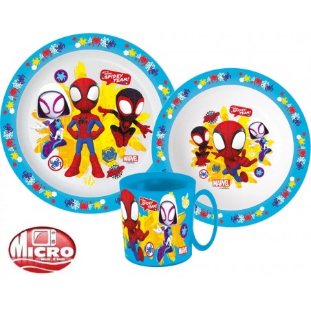 Set repas Spidey 3 pièces avec tasse 350 ml