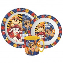 Set repas pat patrouille 3 pièces avec tasse 350 ml