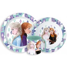 Set repas la reine des neiges 3 pièces avec tasse 350 ml