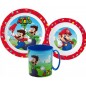 Set repas Super Mario 3 pièces avec tasse 350 ml