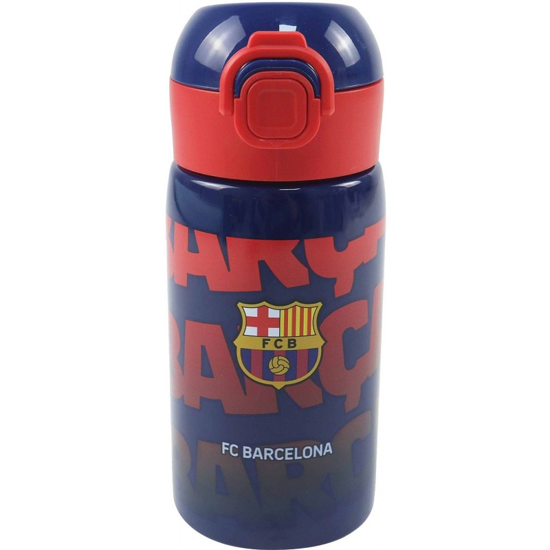 Gourde FC Barcelone en acier inoxydable avec paille – 500 ml