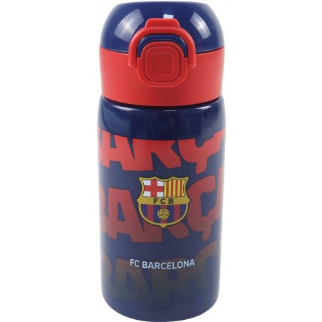 Gourde FC Barcelone en acier inoxydable avec paille – 500 ml