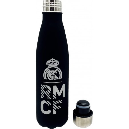 Gourde Alumunium acier inoxydable avec fermeture hermétique 500 ml Real Madrid