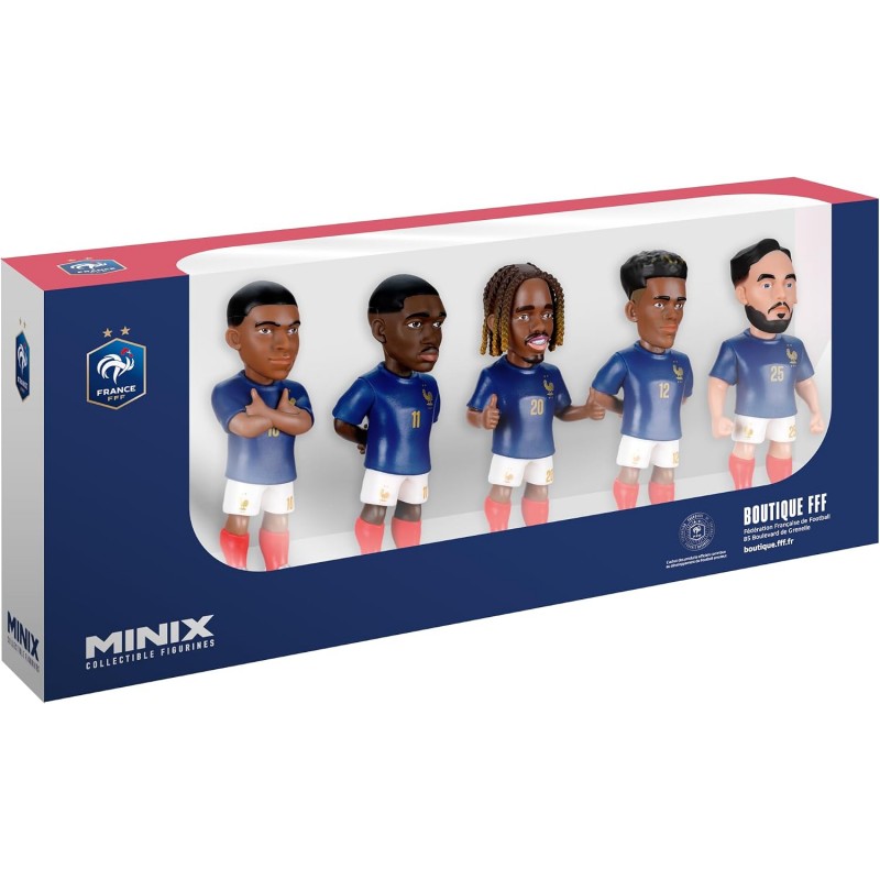 Figurine miniature Équipe de France (Coupe du Monde) - Pack 5 figurines 7 cm