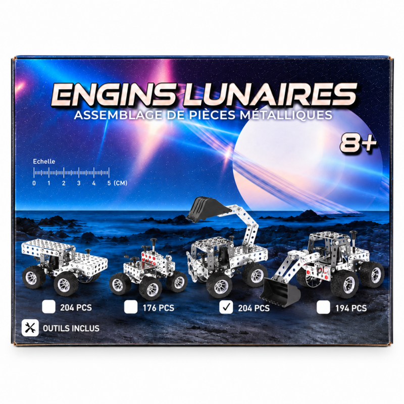 Engins lunaires -assemblage de pièces métalliques Engins lunaires -assemblage de pièces métalliques