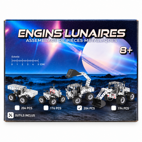 Engins lunaires -assemblage de pièces métalliques