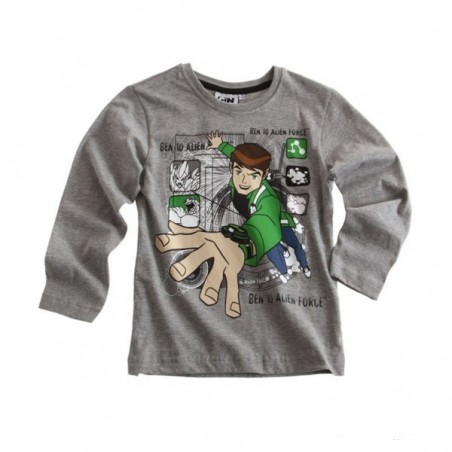 T-SHIRT BEN 10 Gris manches longues