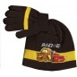 BONNET GANTS CARS racing marron