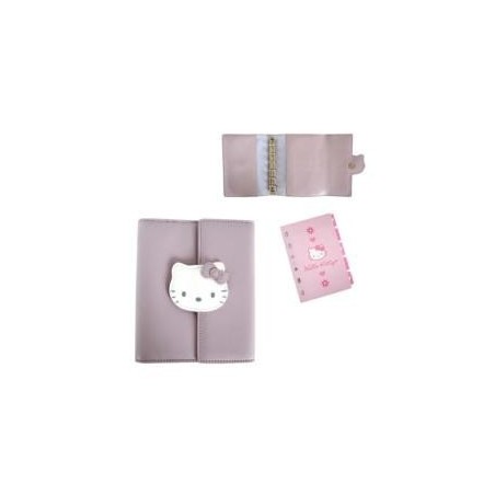 AGENDA ORGANIZER HELLO KITTY mauve clair