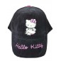 CASQUETTE HELLO KITTY velours noir