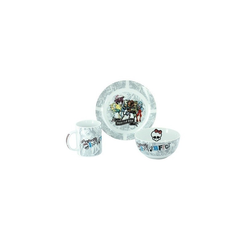 SET PETIT DEJEUNER MONSTER HIGH En ceramique SET PETIT DEJEUNER MONSTER HIGH En ceramique