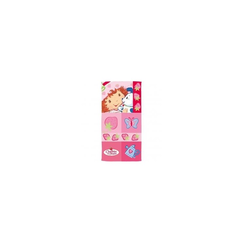 DRAP DE BAIN CHARLOTTE AUX FRAISES