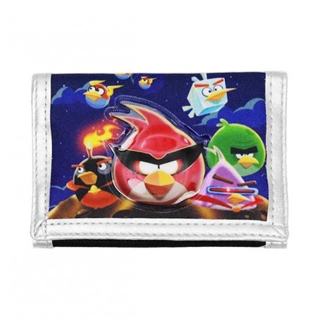 PORTEFEUILLE ANGRY BIRDS fond bleu