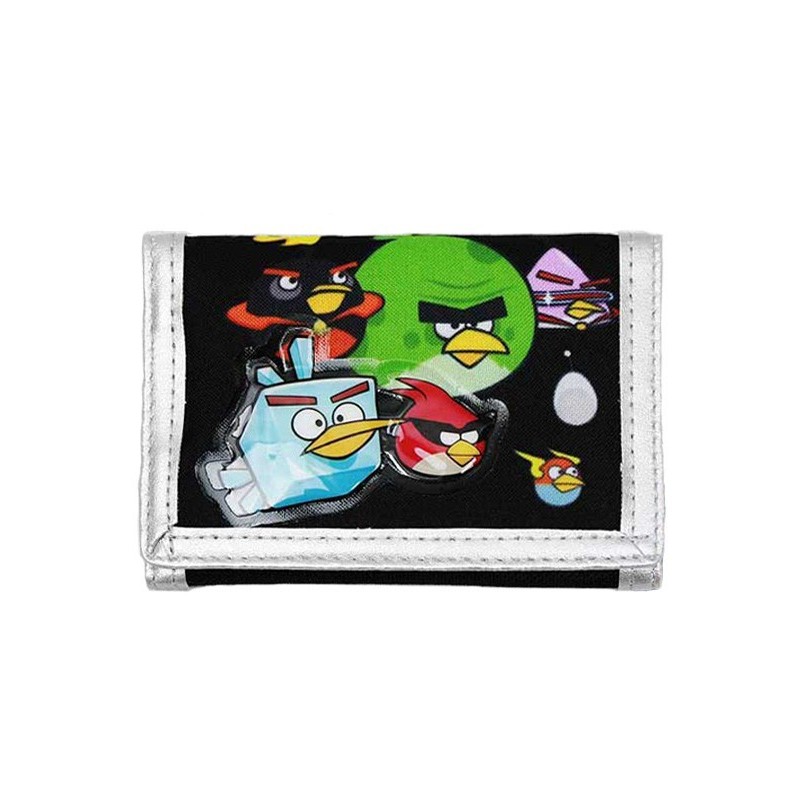 PORTEFEUILLE ANGRY BIRDS Fond noir PORTEFEUILLE ANGRY BIRDS Fond noir