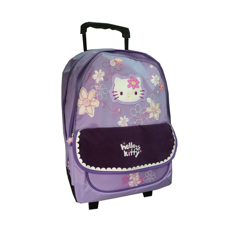 CARTABLE A ROULETTES TROLLEY HELLO KITTY Violet