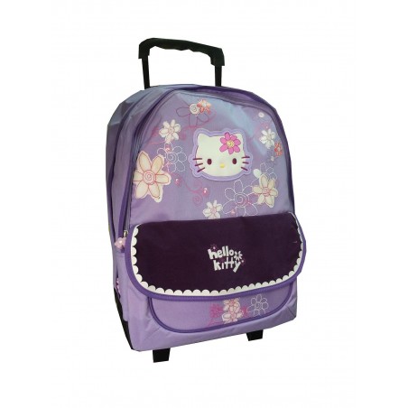 CARTABLE A ROULETTES TROLLEY HELLO KITTY Violet