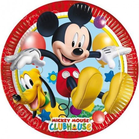 8 Assiettes en carton Mickey