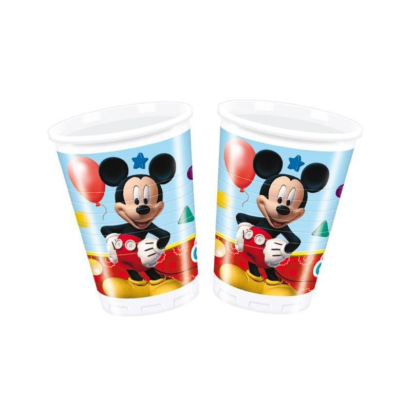 8 GOBELETS PLASTIQUE MICKEY