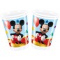 8 GOBELETS PLASTIQUE MICKEY