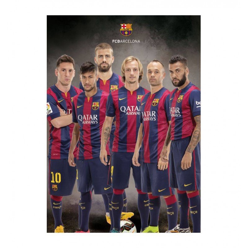 CARTE POSTALE A4 FC BARCELONE