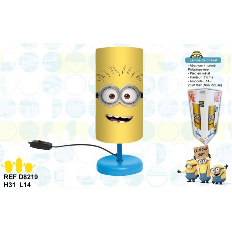 LAMPE DE CHEVET LES MINIONS JAUNE